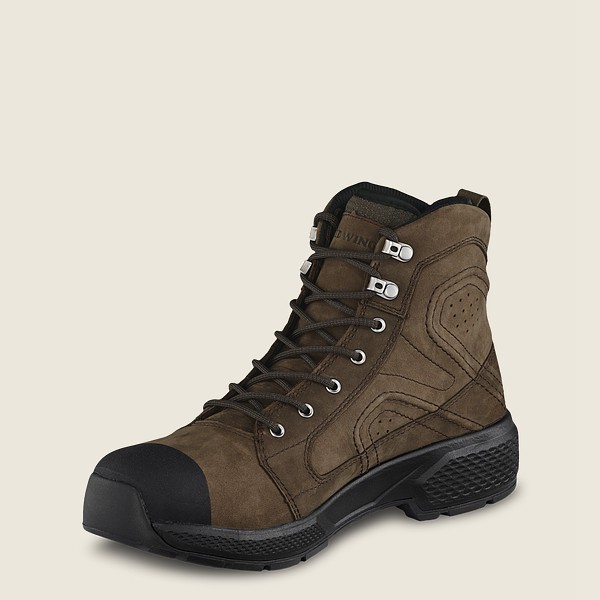 Botas de Trabajo Red Wing Hombre Verde Oscuro Oliva - Exos Lite - 6-Inch Waterproof Soft Toe - 102-D